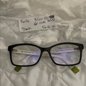 Furla Black Rectangular Eyeglasses
